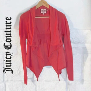 Juicy Couture Salmon Pink Cardigan Sweater, S
